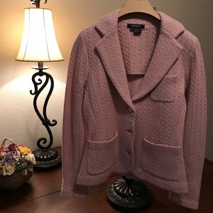 Vintage 100% Merino Wool Sweater Blazer